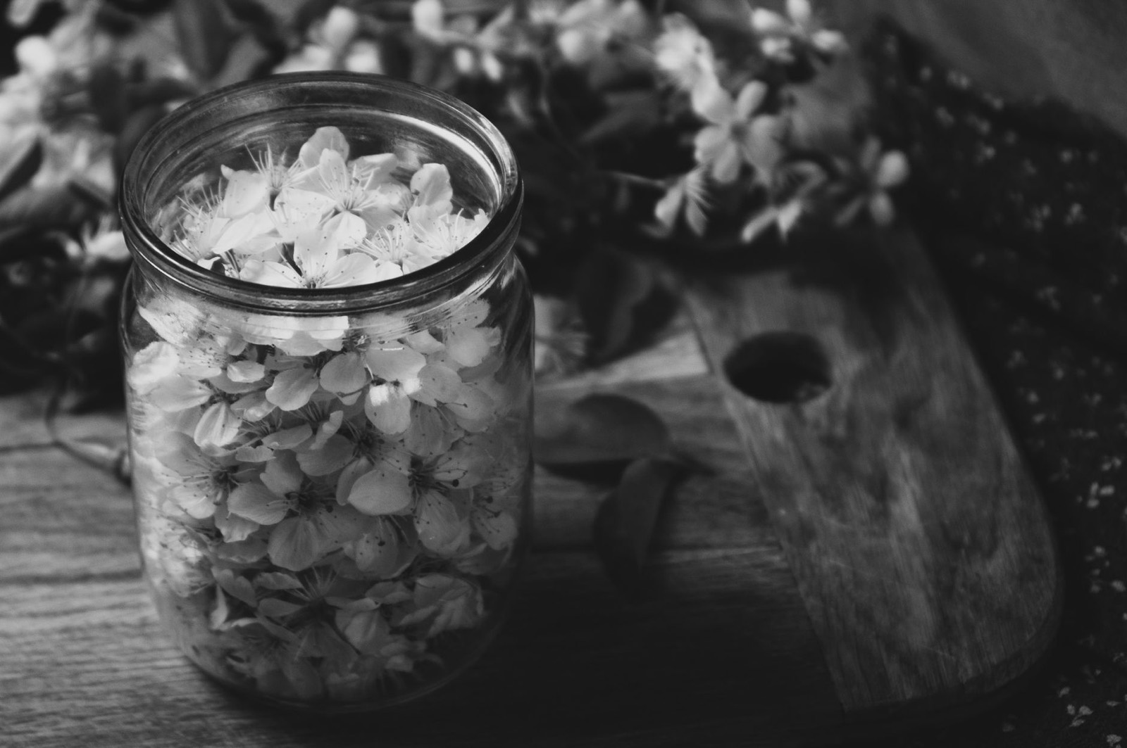 Craft cannabis cured in a sealed glass jar