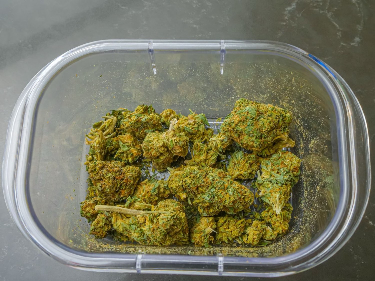 Craft cannabis cured in glass to preserve a complex terpene profile