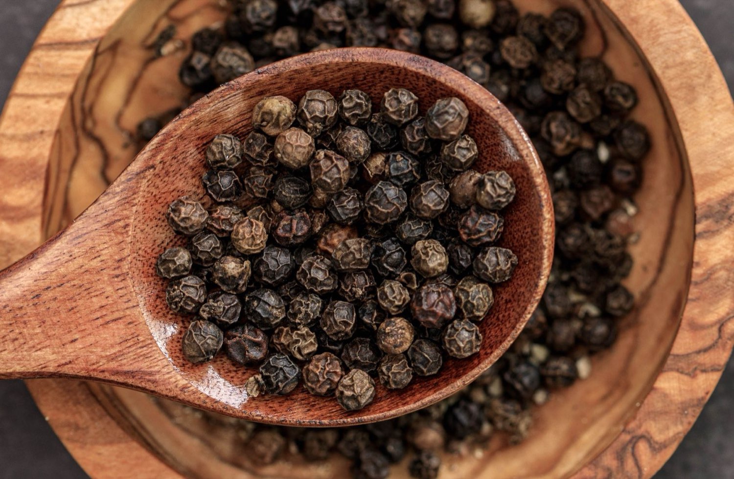 Black pepper, the aroma associated with caryophyllene