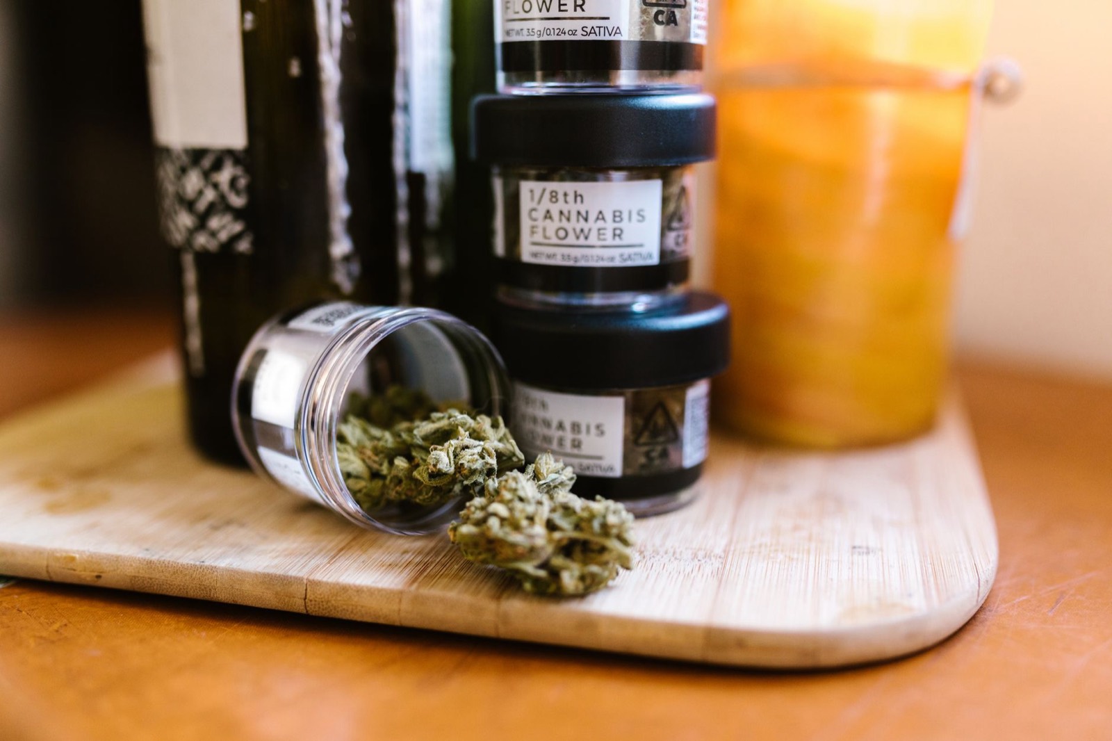 Craft cannabis cured in glass, where savoury notes persist well