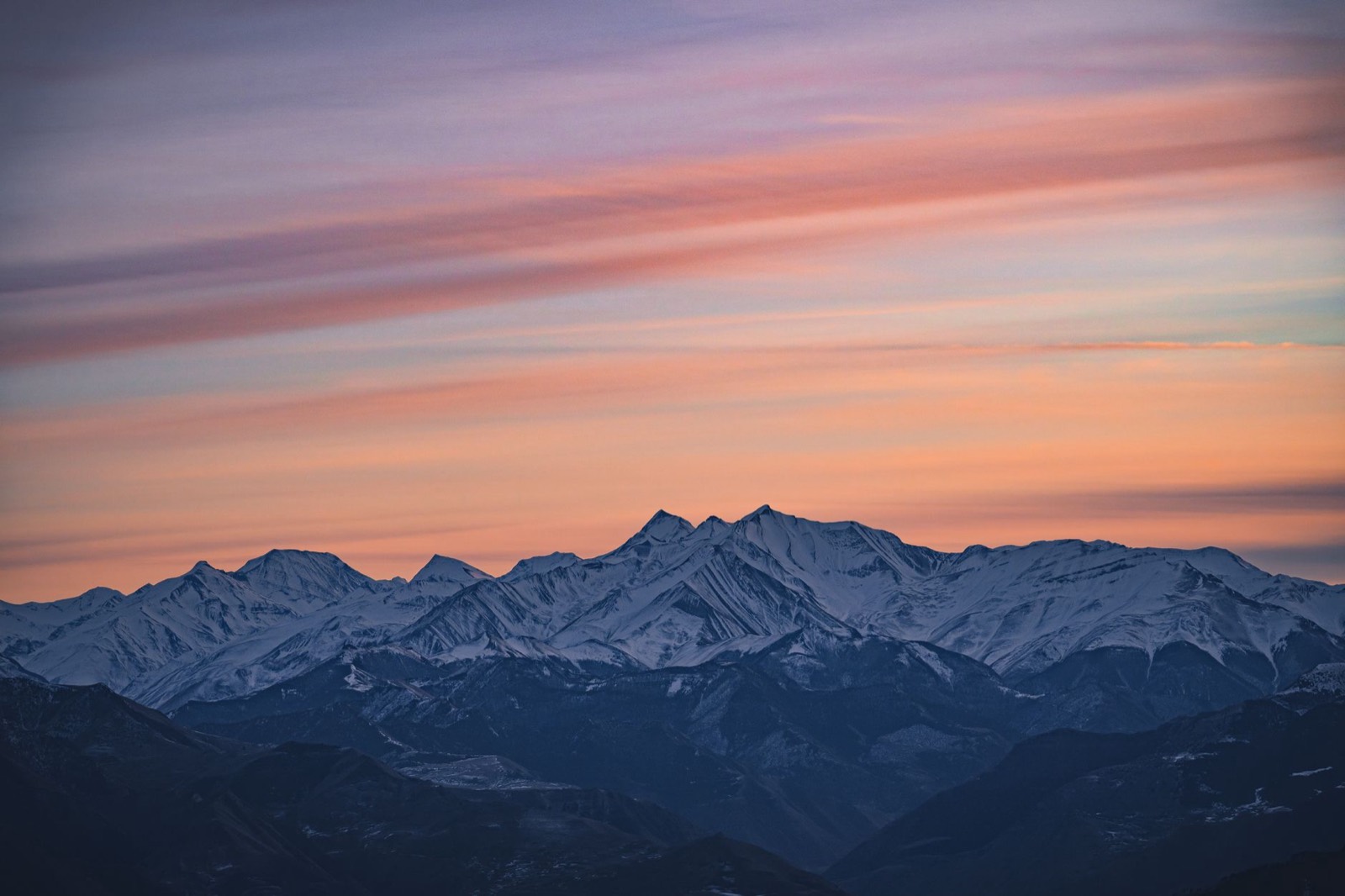 High altitude mountain landscape that shaped the genetics
