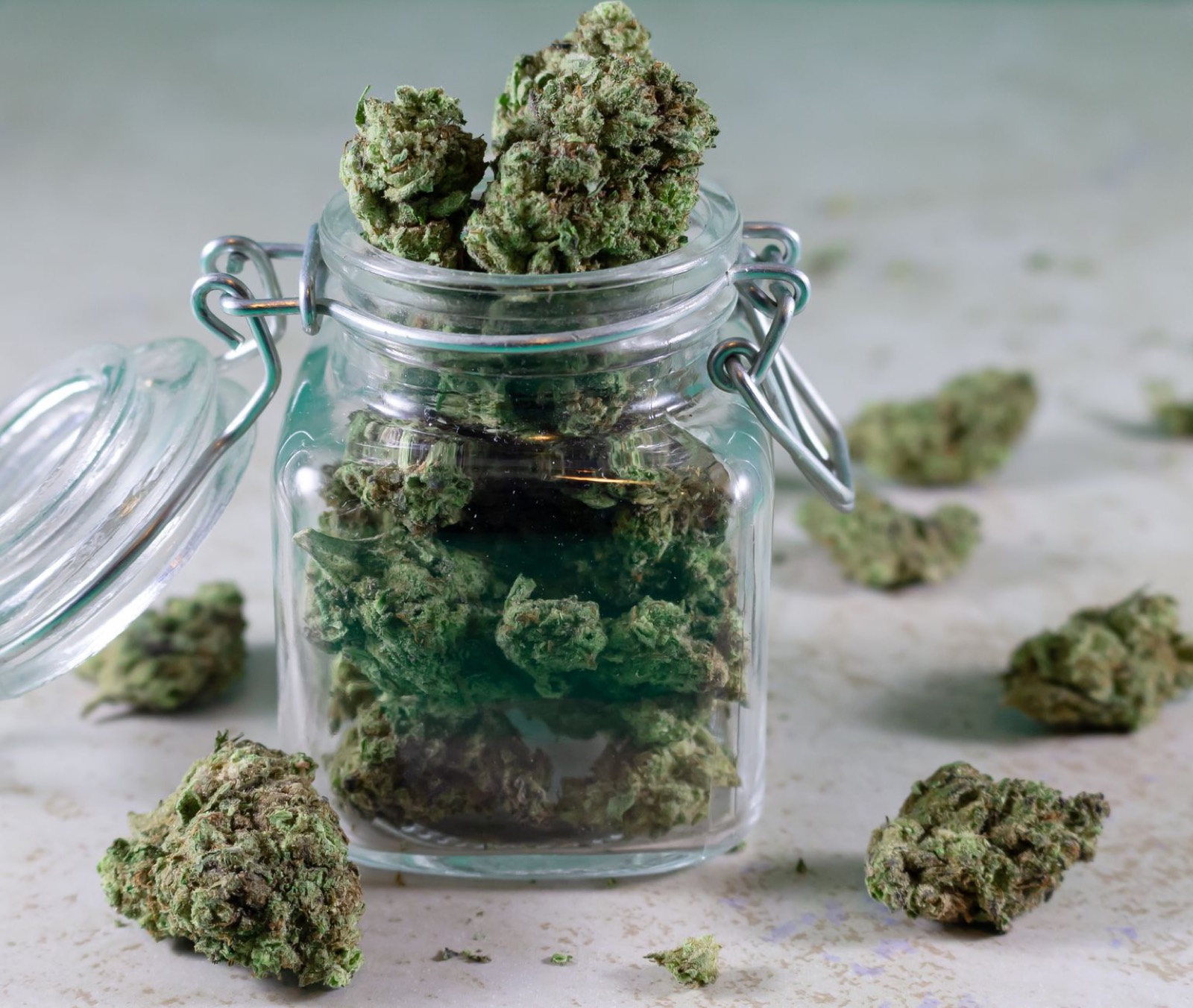 Craft cannabis cured in glass to develop the doughy candy profile