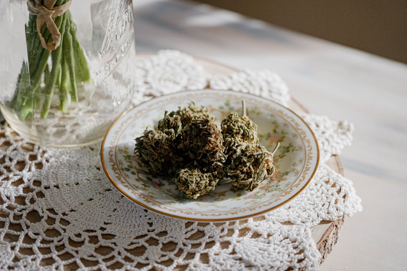 Craft cannabis jarred and labelled for licensed provisioning centre retail