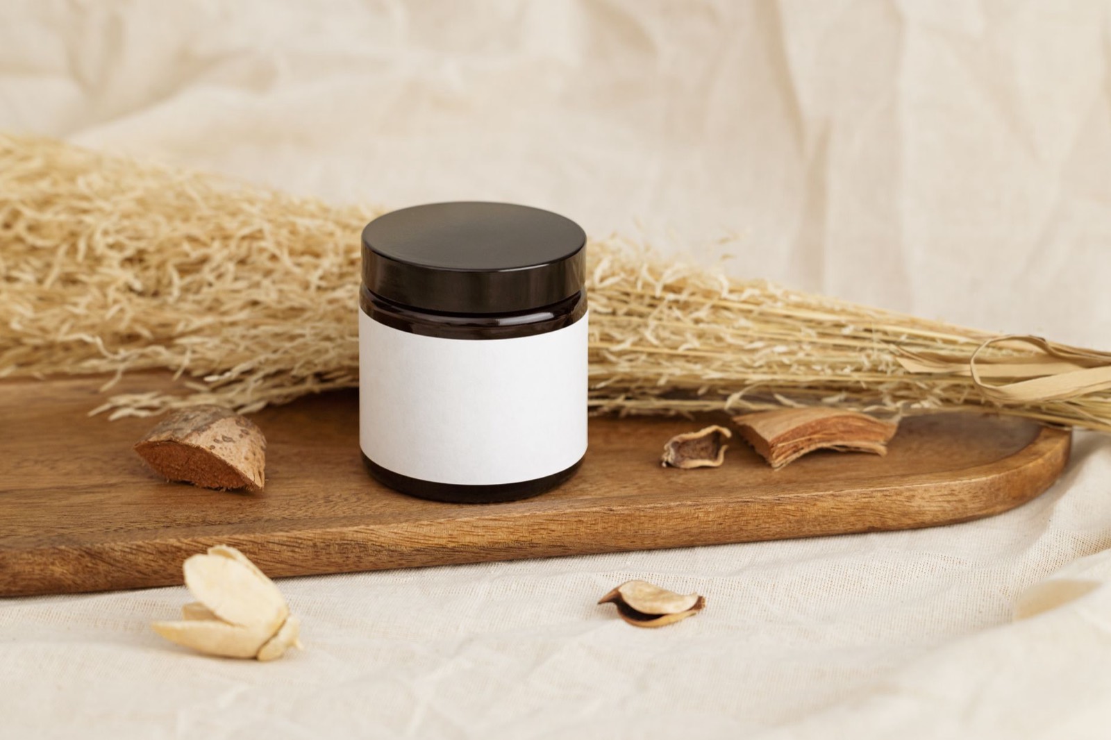 Craft cannabis cured in a sealed glass jar